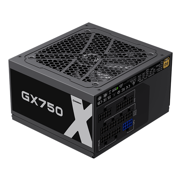 POWER SUPPLY 750W GAMEMAX GX750 MODULAR 80PLUS GOLD | GM-GX-750-MODULAR